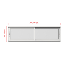 ventana corrediza blanca