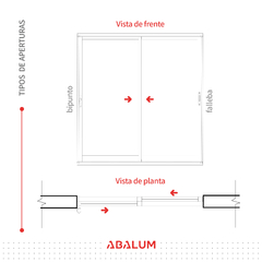 Puerta Corrediza 200 x 210 cm