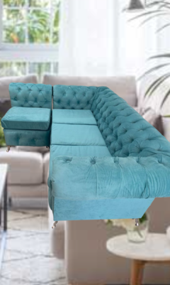 Sillon chester esquinero apoya brazos 3 cuerpos 200 - comprar online
