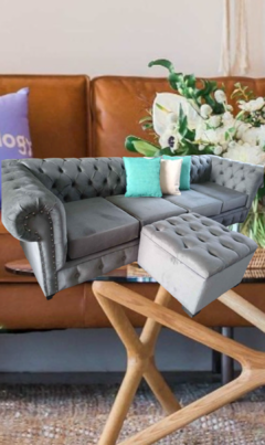 chesterfield 4 cuerpos con camastro 240x90x150