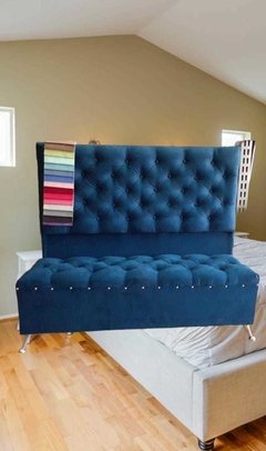 Respaldo Multiboton pana o chenille 140x120