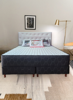 sommier eurotop espuma alta densidad 160x190x27cm - comprar online