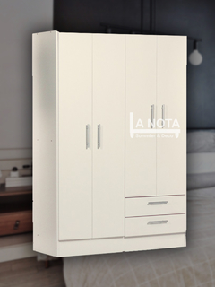 Ropero 4 puertas 121x184x47