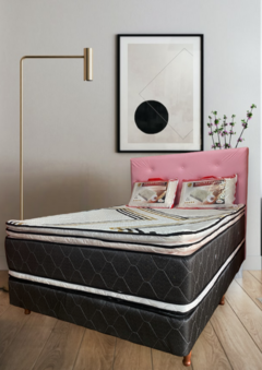 SOMMIER TRIPLE PILLOW EN ESPUMA DE ALTA DENSIDAD 140X190X35CM - comprar online