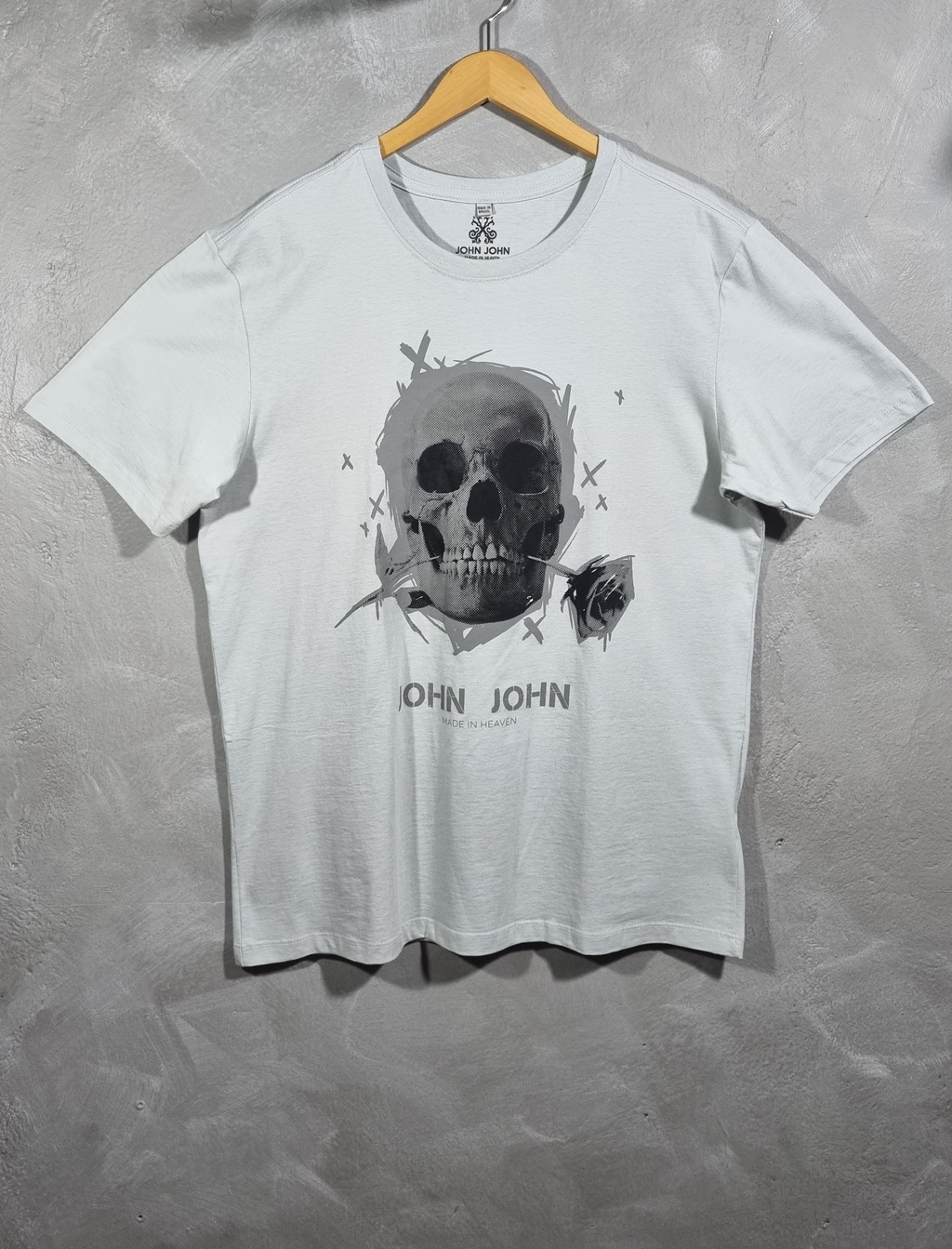 Camiseta John John Caveira Cinza - Compre Agora