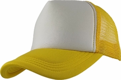 Gorro Trucker Liso visera curva c/frente blanco (GD1196)