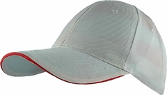 Gorra Lisa 6 Gajos con Abrojo Visera Sandwich 100% Poliester (LIS601) - Gorros y Sombreros