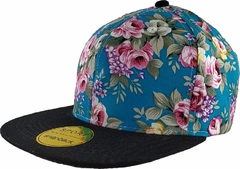Gorra Hip Hop Lisa Floreada (HLI006) - Gorros y Sombreros