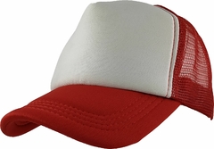 Imagen de Gorro Trucker Liso visera curva c/frente blanco (GD1196)