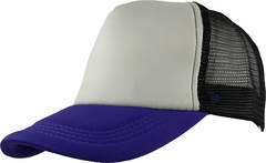 Gorro Trucker Liso visera curva c/frente blanco (GD1196) - tienda online