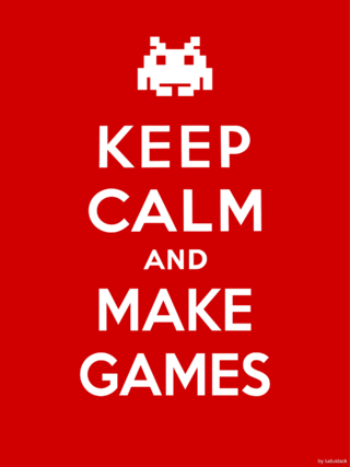 Camiseta Keep Calm and Make Games na internet