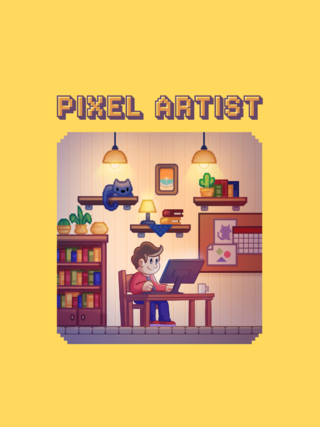 Camiseta Pixel Artist na internet