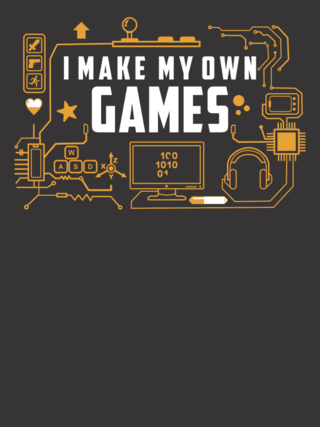 Camiseta I Make My Own Games na internet