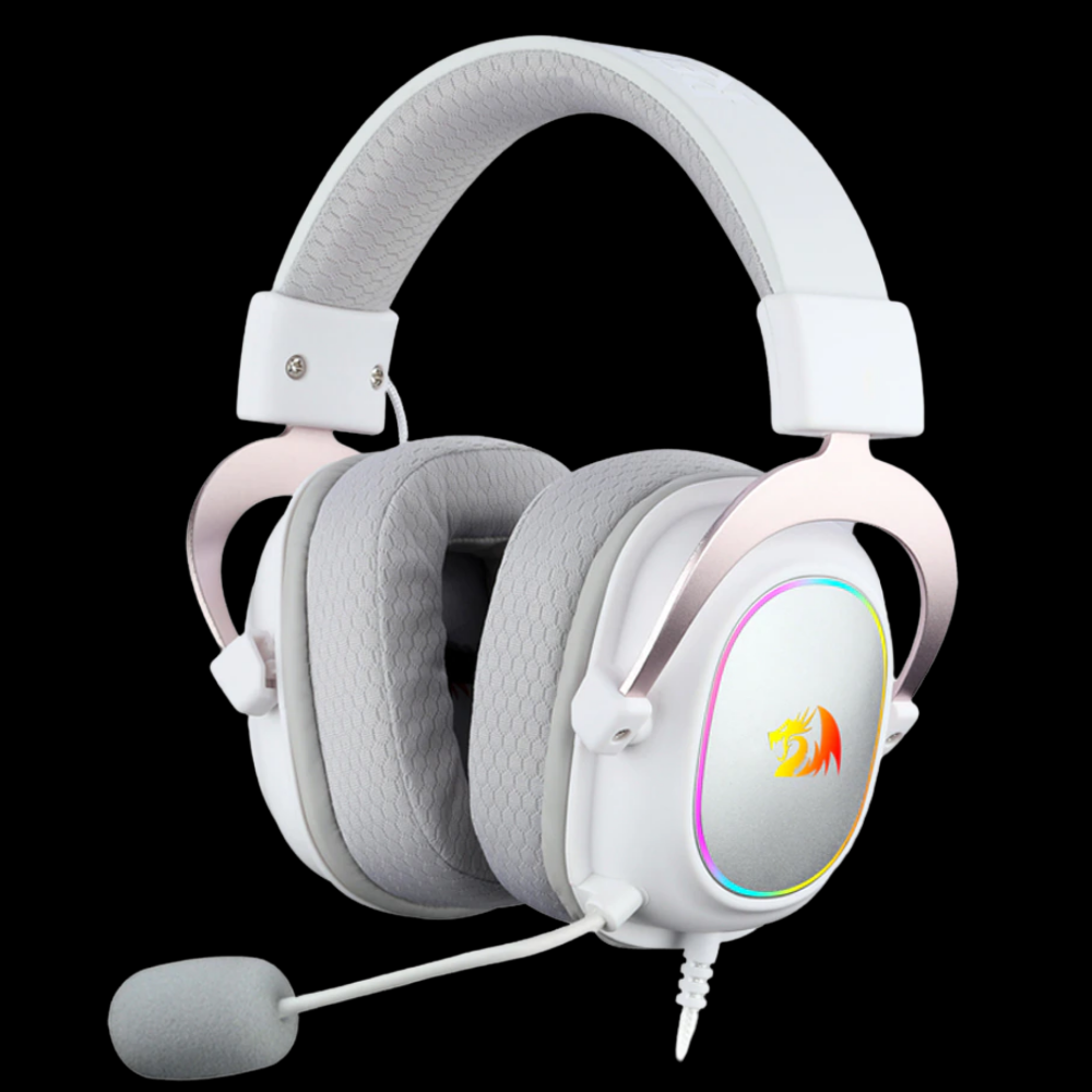 Headset Gamer Redragon Zeus X Rgb H510 - Fone de ouvido redragon zeus x h510  rgb, fone para jogos com cancelamento de ruído 7.1 usb, headset computador,  microfone para pc ps4