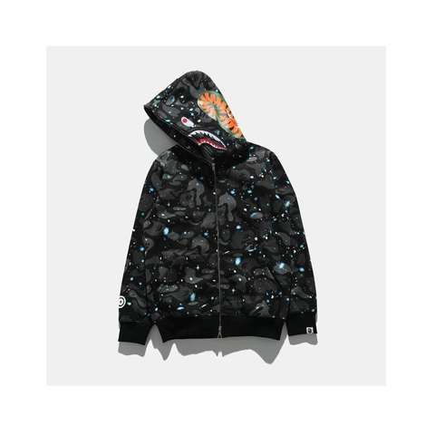 bape space camo moletom com capuz