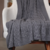 Manta Tricô New Grey Para Sofá - Código 1918 tam 130x150