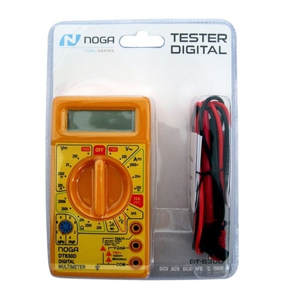 Tester Multimetro Digital Noga DVC/ACV/DCA/hFE/OHM | DT-830D