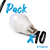 Foco Lamparita Led ETHEOS - 9w - Bulbo E27 Clásica Pack x10