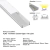 Perfil de aluminio p/ tira LED - Varios modelos 1m y 2m - comprar online