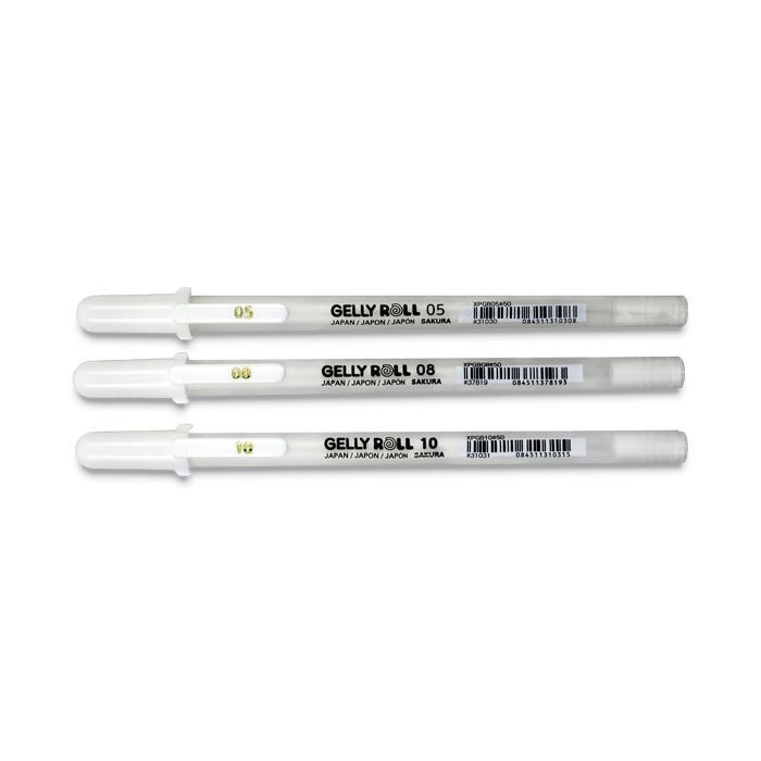Caneta Gel Gelly Roll Branco - Sakura - JCN Artes