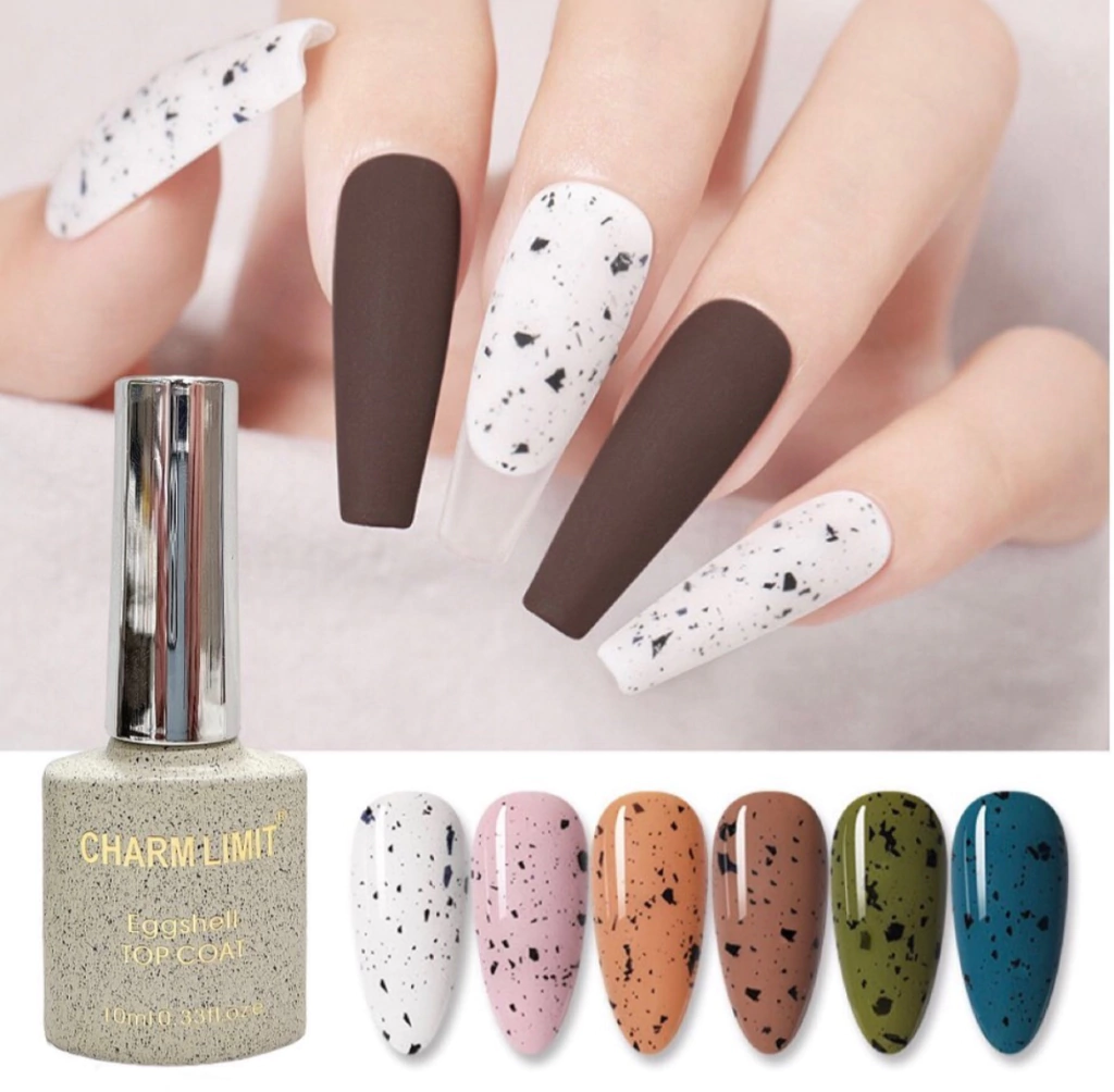 Top coat efecto huevo de codorniz - Linda mitre