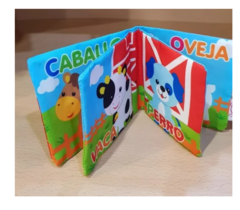 Mini Librito Didáctico Para Bebe De Tela Estimula El Lenguaje