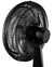 Ventilador de Mesa Mondial VSP-30-B 30cm, 6 Pás, 60W, Preto, 220V - Clube do Eletrônico