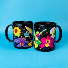 Mug negro Colibríes - comprar online