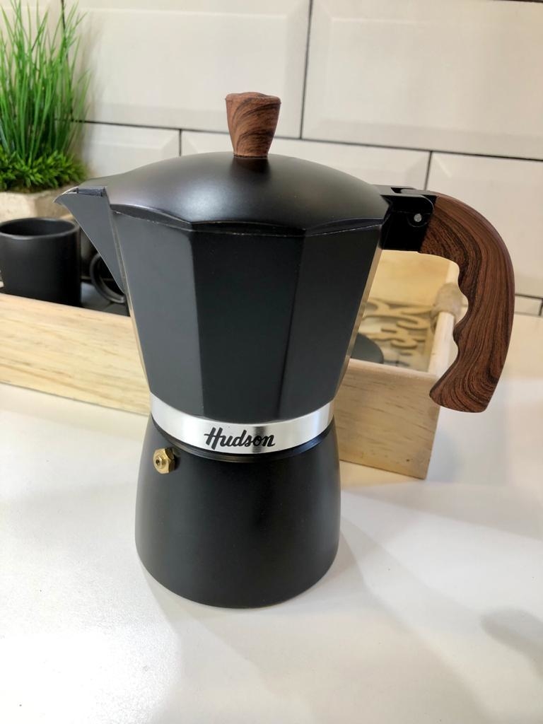 CAFETERA ESTILO ITALIANO MARCA HUDSON 6 POCILLOS