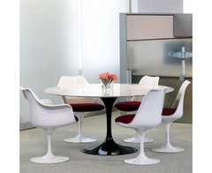 MESA JANTAR SAARINEN REDONDA D.137x73-Designer Eero Saarinen-Fabricação 15 dias - comprar online