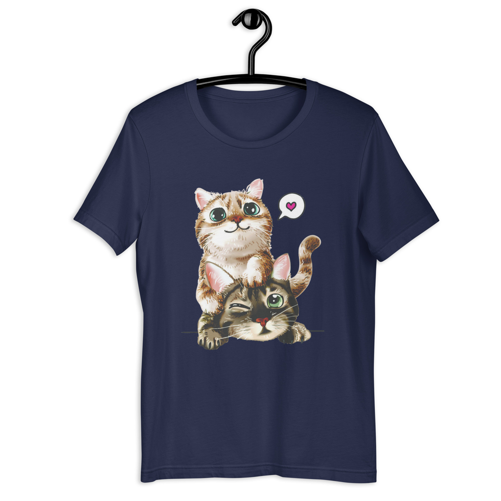 Camiseta feminina algodao Animais Gatos Fofos Desenho Amor em Promoção na  Americanas