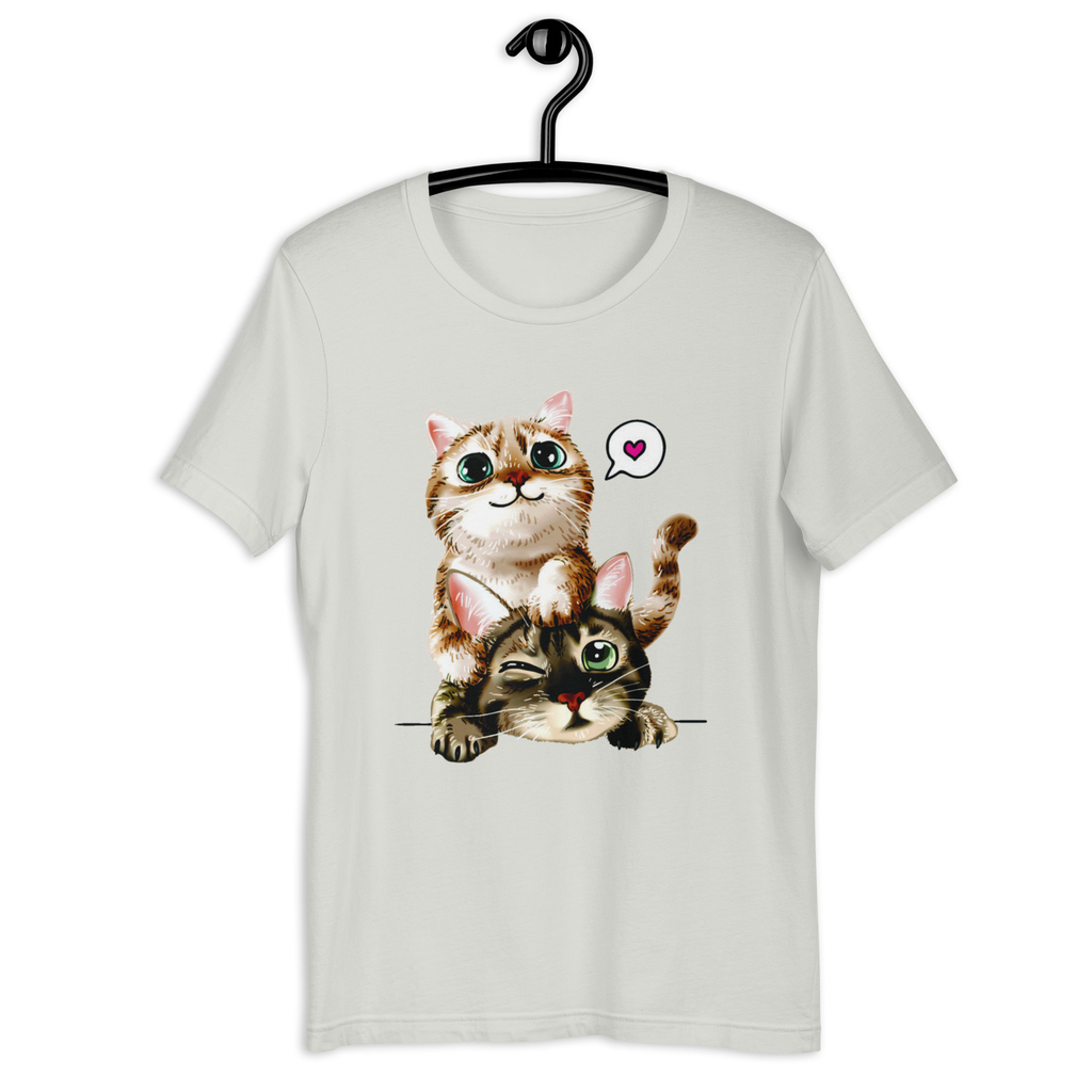 Camiseta feminina algodao Animais Gatos Fofos Desenho Amor em Promoção na  Americanas