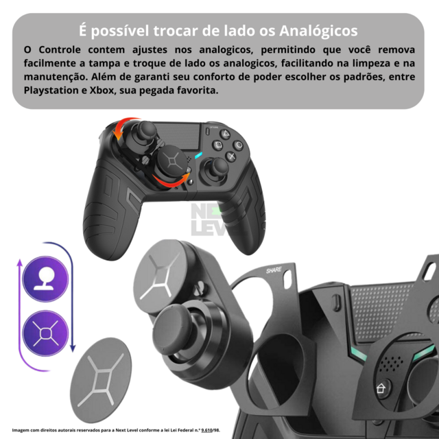Controle Playstation 4 Free Fire