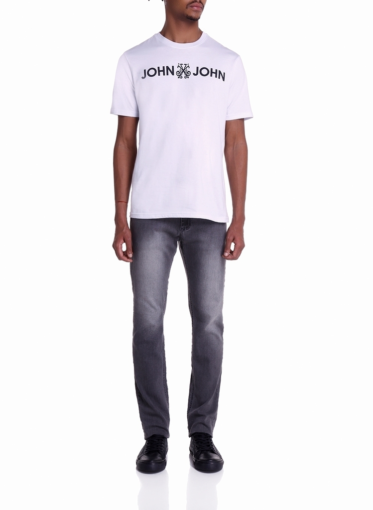 Camiseta John John Logo Branca - Faz a Boa!