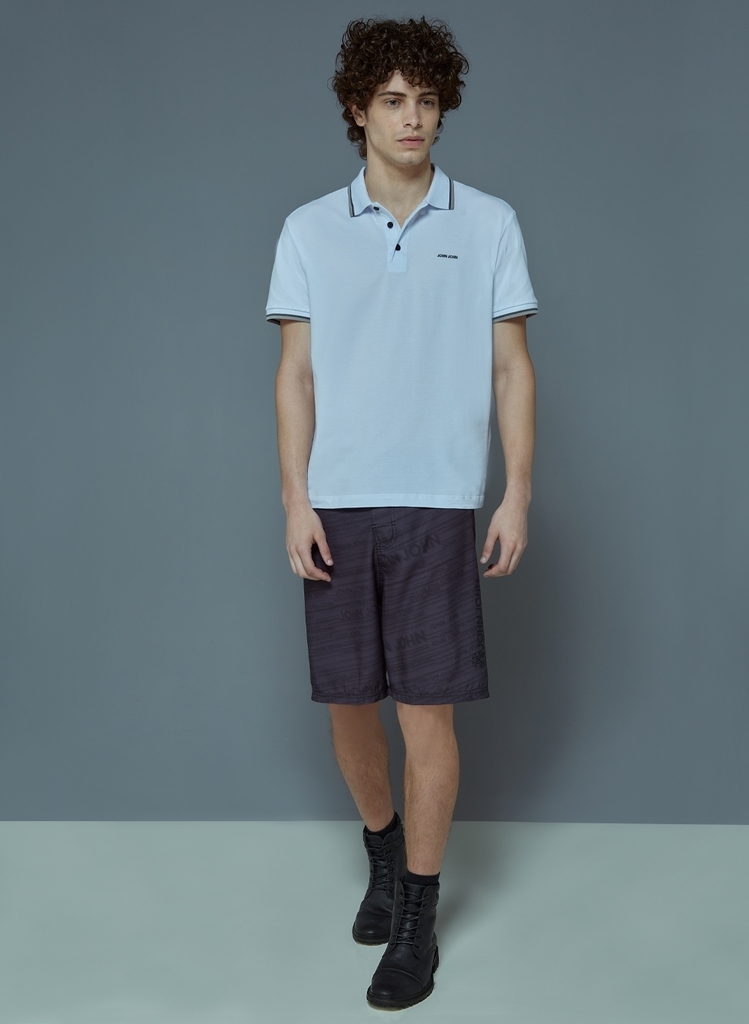 POLO TWO LINES BRANCA JOHN JOHN MASCULINA 86.01.0265