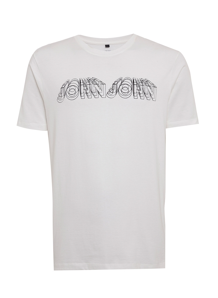 CAMISETA JOHN JOHN LOGO MESCLA MASCULINA 42542244