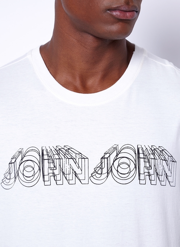 CAMISETA JOHN JOHN LOGO MESCLA MASCULINA 42542244