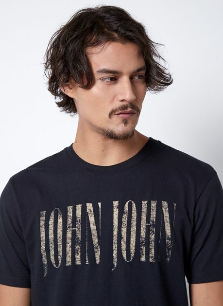 Camiseta John John Masculina JJ Logo Branca