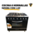 COCINA DEPAOLO – 6 HORNALLAS CRISTAL NEGRA LUZ en internet