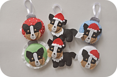 Enfeite Natal Border Collie - comprar online