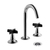 GRIFERIA LAVATORIO BAÑO FV PETALO NEGRO 0207/M3-NC
