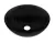 Bacha Baño Redonda Apoyo Sevilla 31x11 Cristal Negra de 12mm