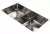 Pileta cocina bacha doble 70.8x37x17.5 Johnson Quadra Q76 acero 304