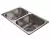 Bacha de cocina pileta doble R63/18F Johnson Acero