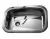 Bacha cocina simple Johnson E60 60x37x20 pileta de encastrar