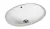 Bacha de baño Oval 39x305x12 para vanitory de Pegar Bajo Mesada