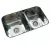 Pileta Johnson Bacha cocina doble R63/18 medidas 64x37x18 cm acero 304