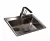Pileta cocina Johnson Quadra Q71AD 71x48x17 acero inoxidable 304