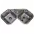 Pileta de cocina esquinera bacha doble Johnson Axa D78A 78x78x18
