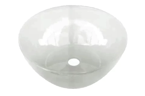 Bacha redonda Nahuel Daccord ceramica blanca de 31x13 cm de apoyar